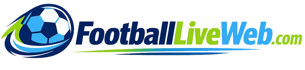 FootballLiveWeb logo with dynamic swoosh